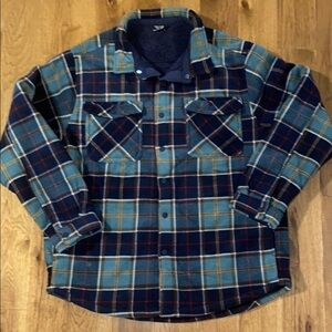 Men’s XL Members Mark Plaid Flannel Shirt Jacket